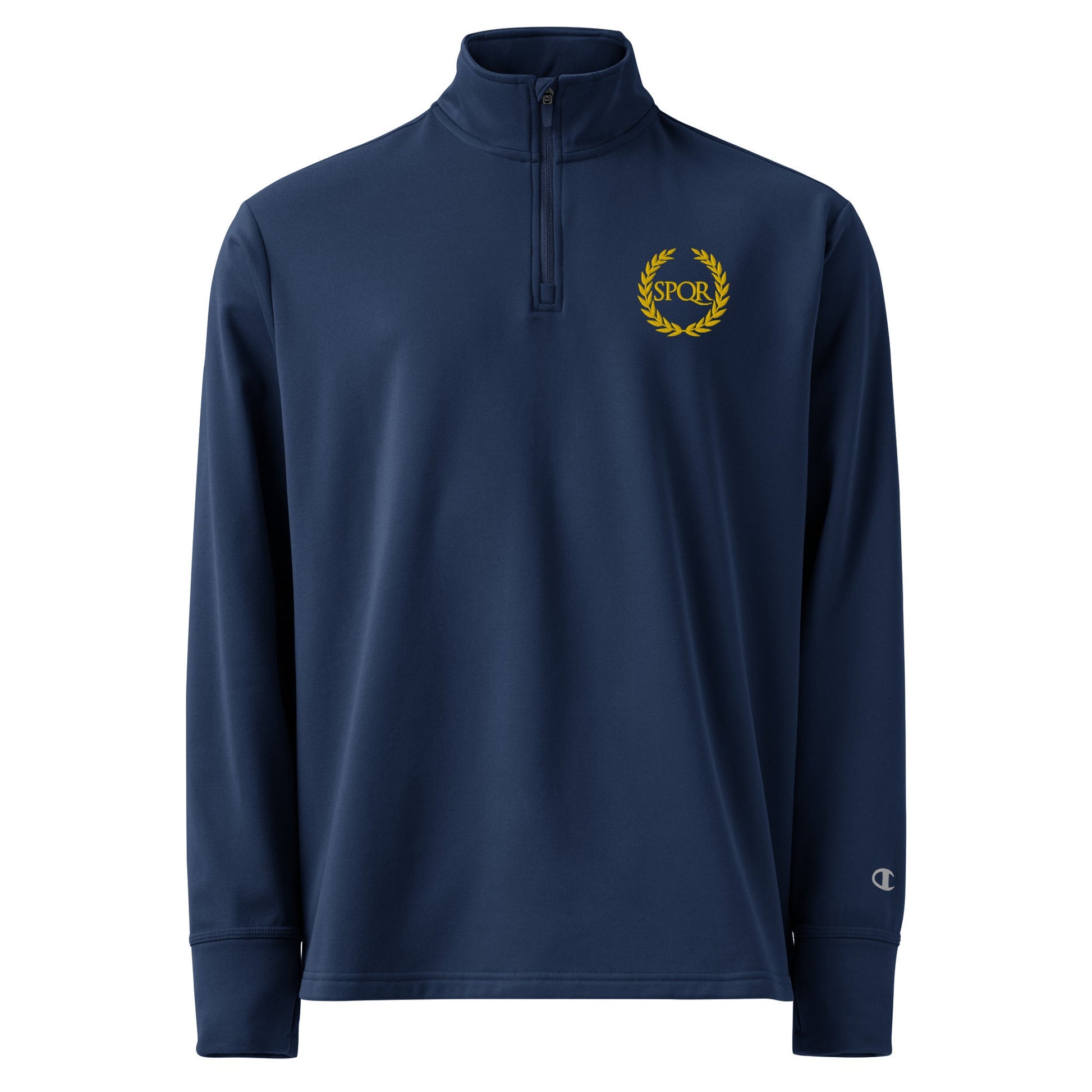 Champion’s SPQR Quarter Zip Pullover - Emporium RomanumAthletic NavyS