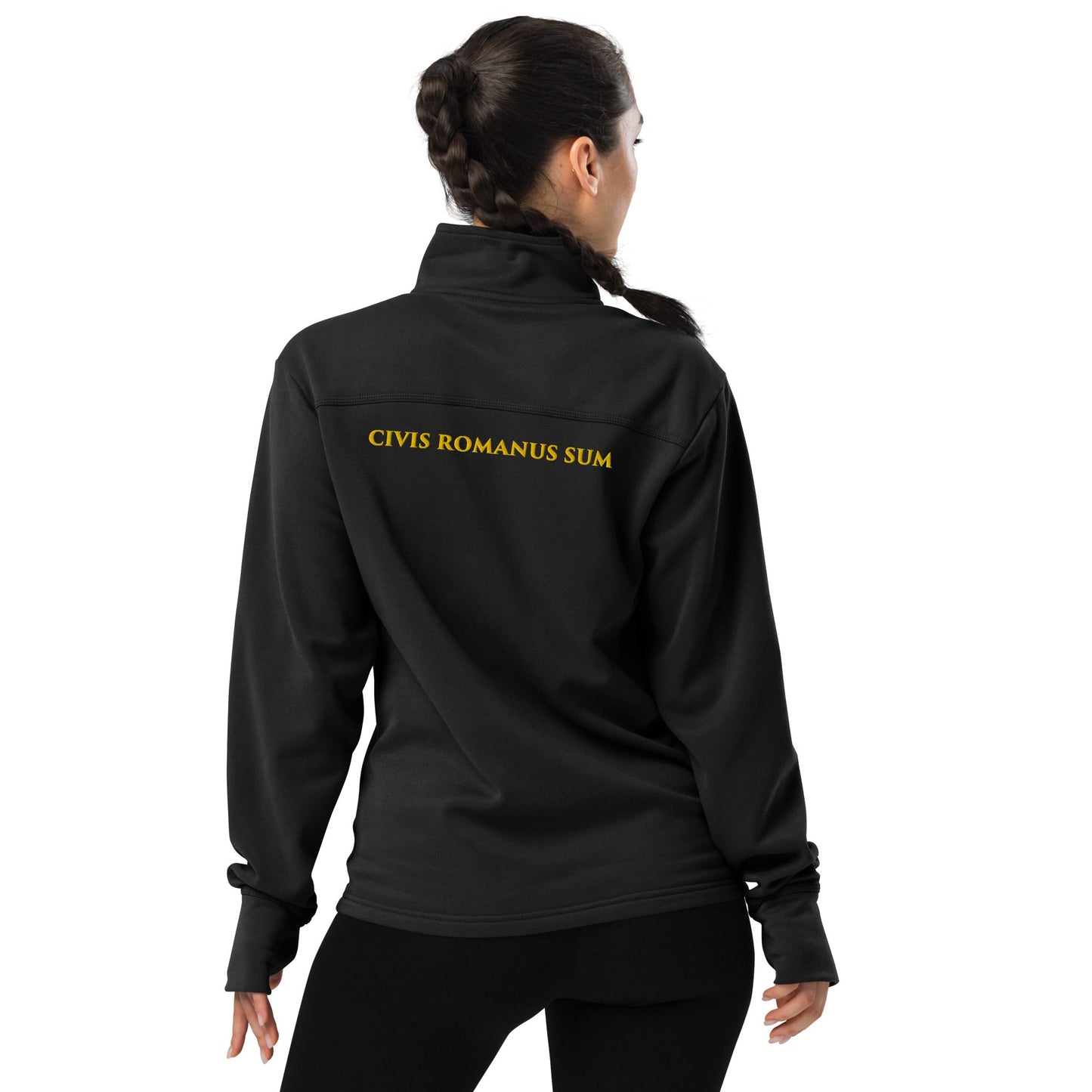 Champion’s SPQR Quarter Zip Pullover - Emporium RomanumBlackS