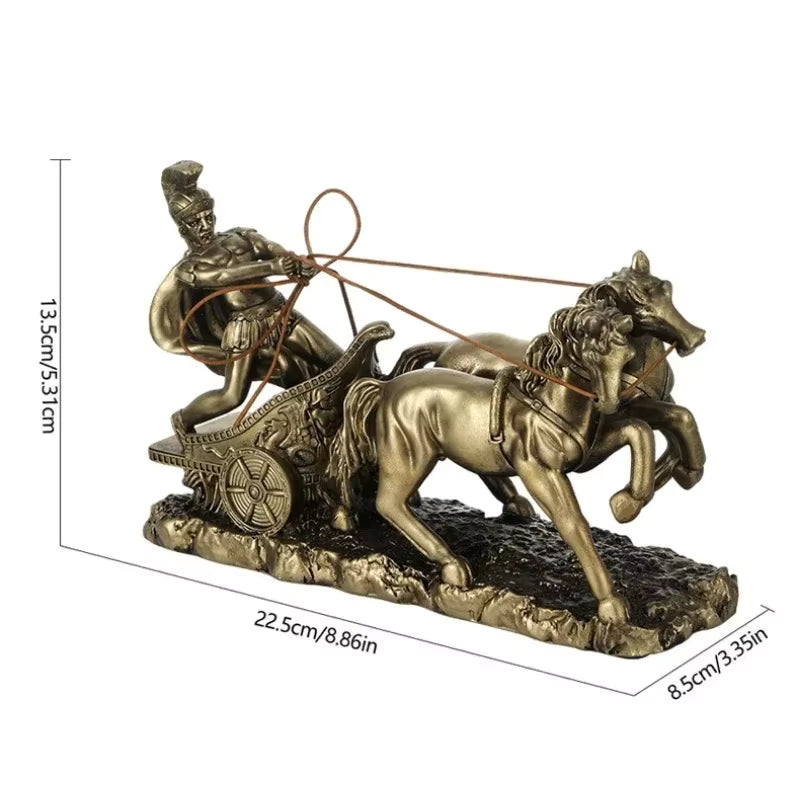 Roman Chariot Statue