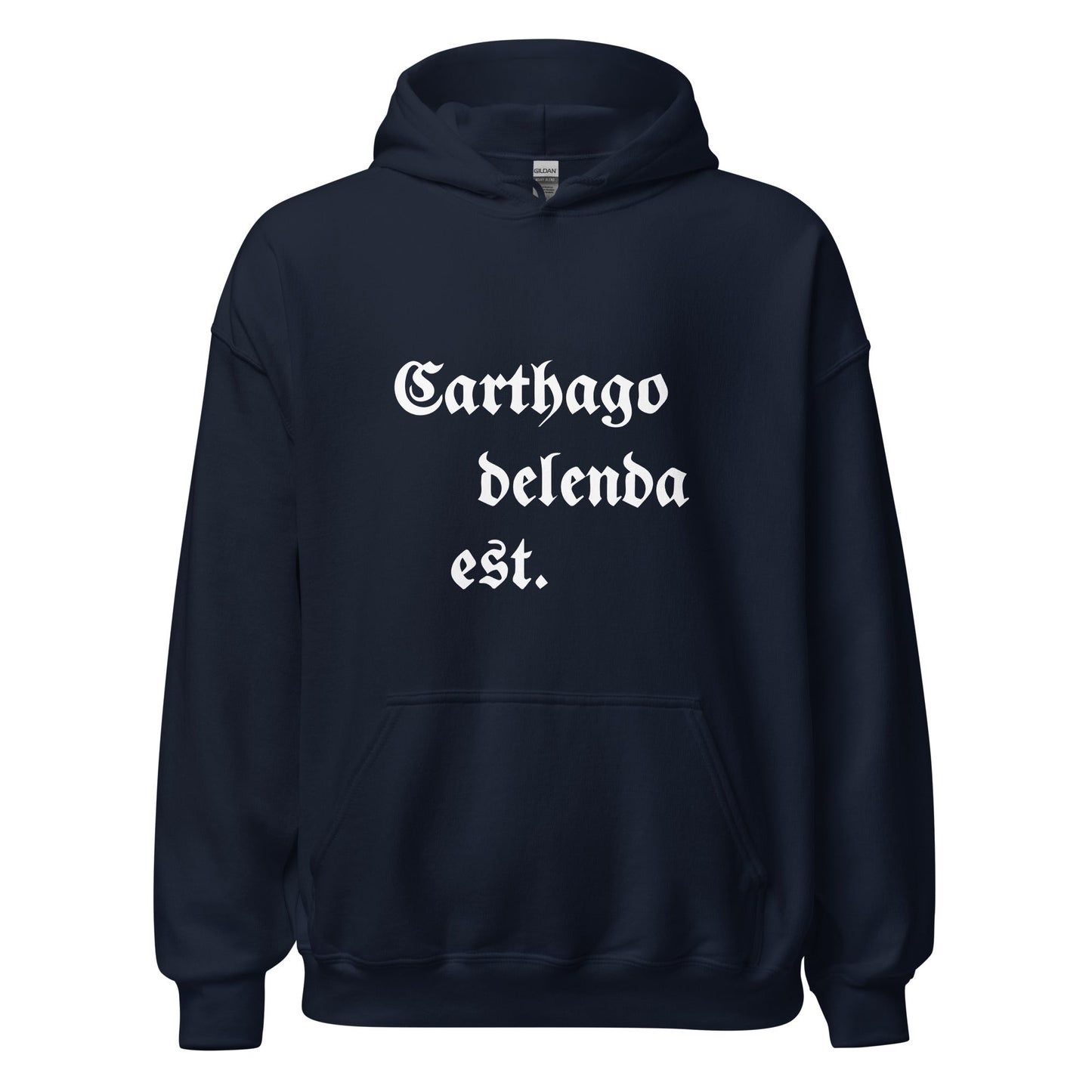 Carthago Delenda Est Hoodie (Unisex) - Emporium RomanumNavyS