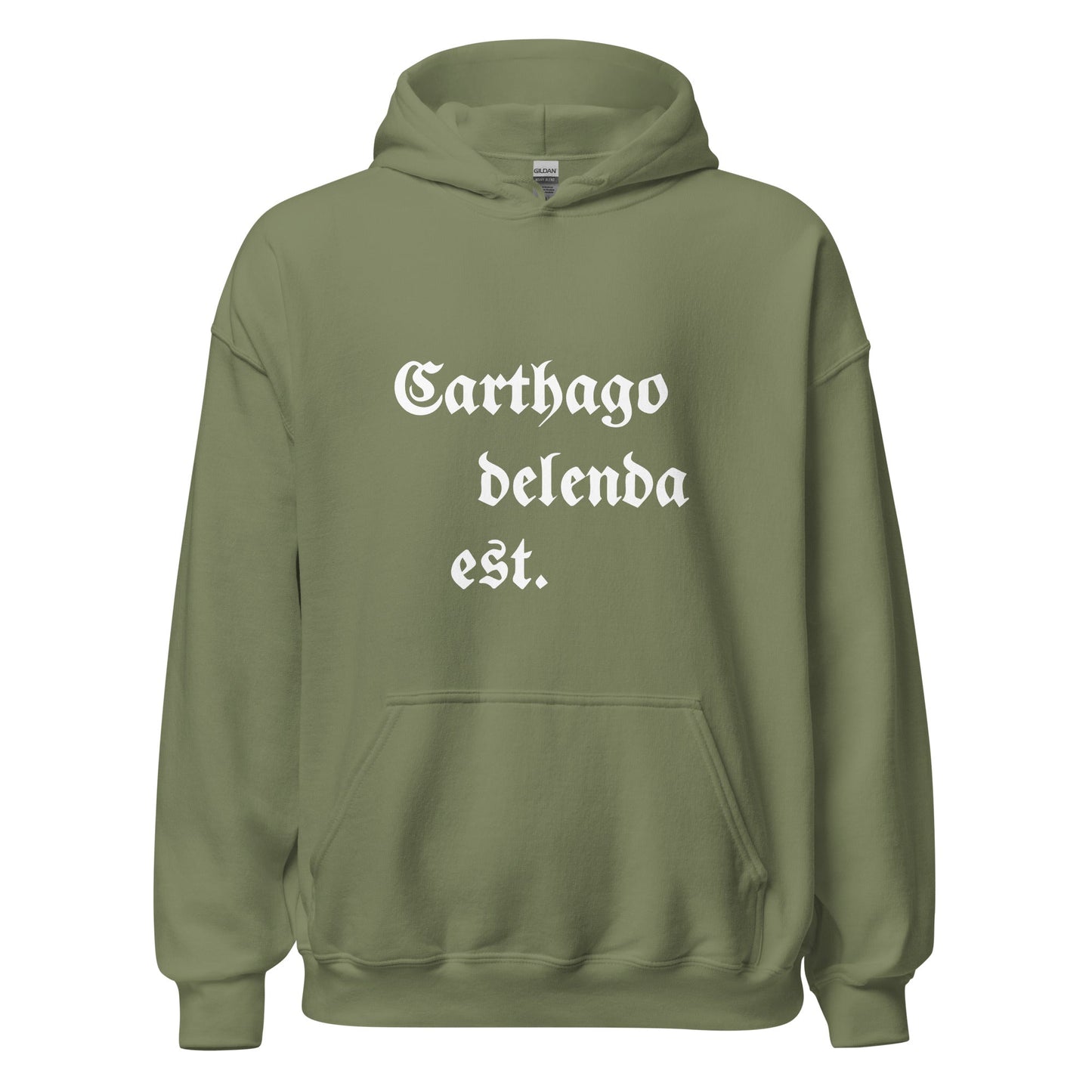 Carthago Delenda Est Hoodie (Unisex) - Emporium RomanumMilitary GreenS