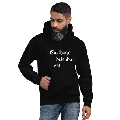 Carthago Delenda Est Hoodie (Unisex) - Emporium RomanumBlackS