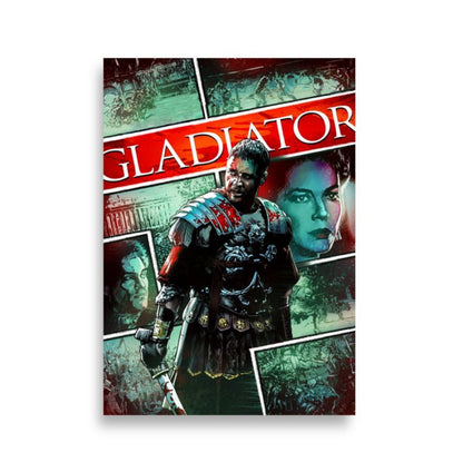 Gladiator Noir Style Poster - Emporium RomanumA1 (59.4×84.1 cm)