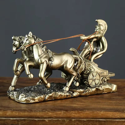 Roman Chariot Statue