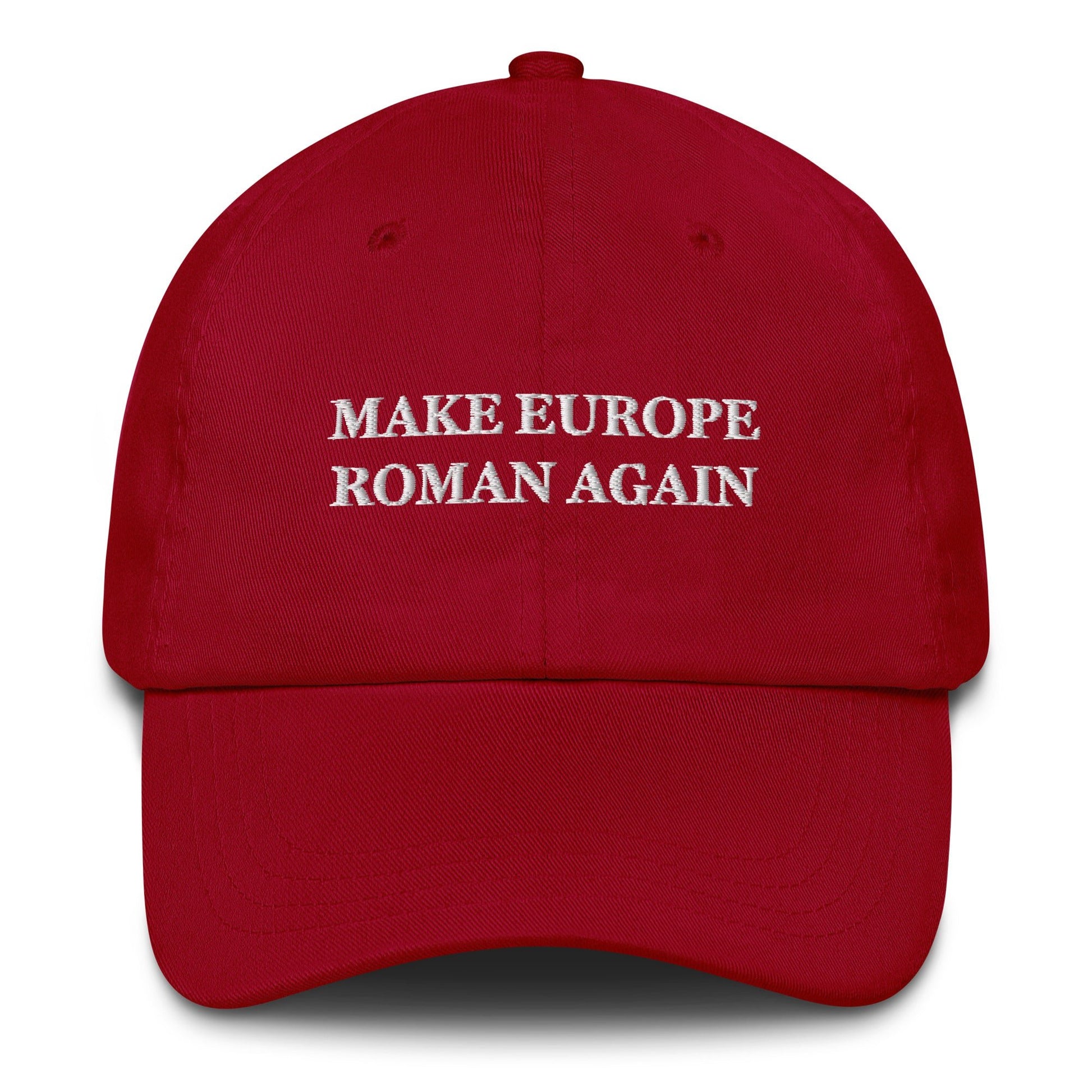 Make Europe Roman Again Cap - Emporium RomanumCranberry