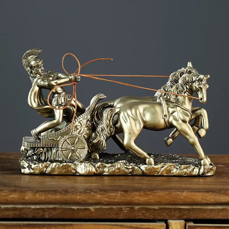 Roman Chariot Statue