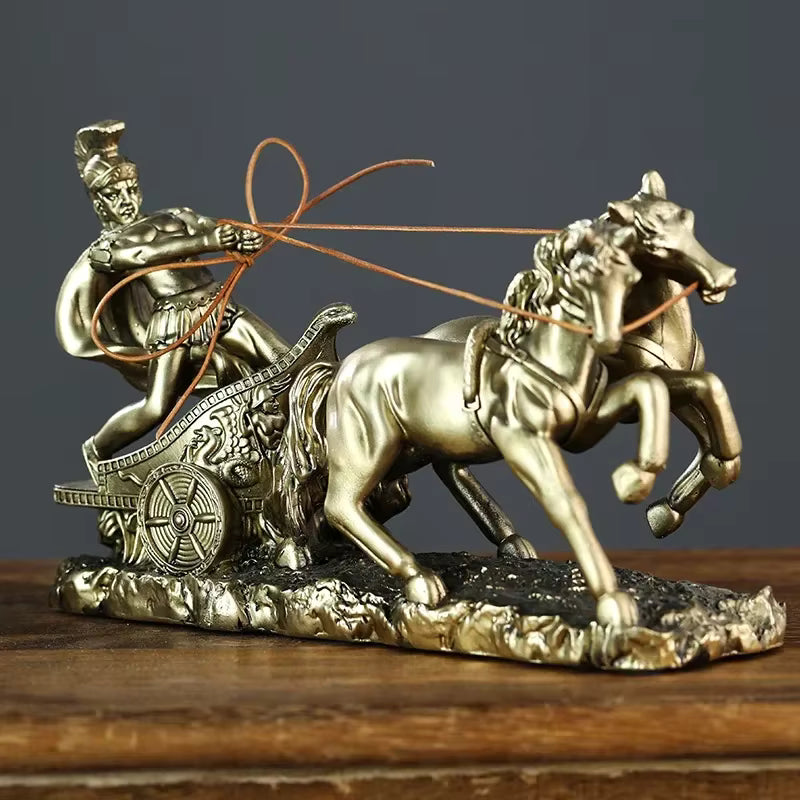 Roman Chariot Statue