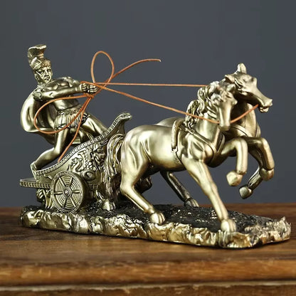 Roman Chariot Statue