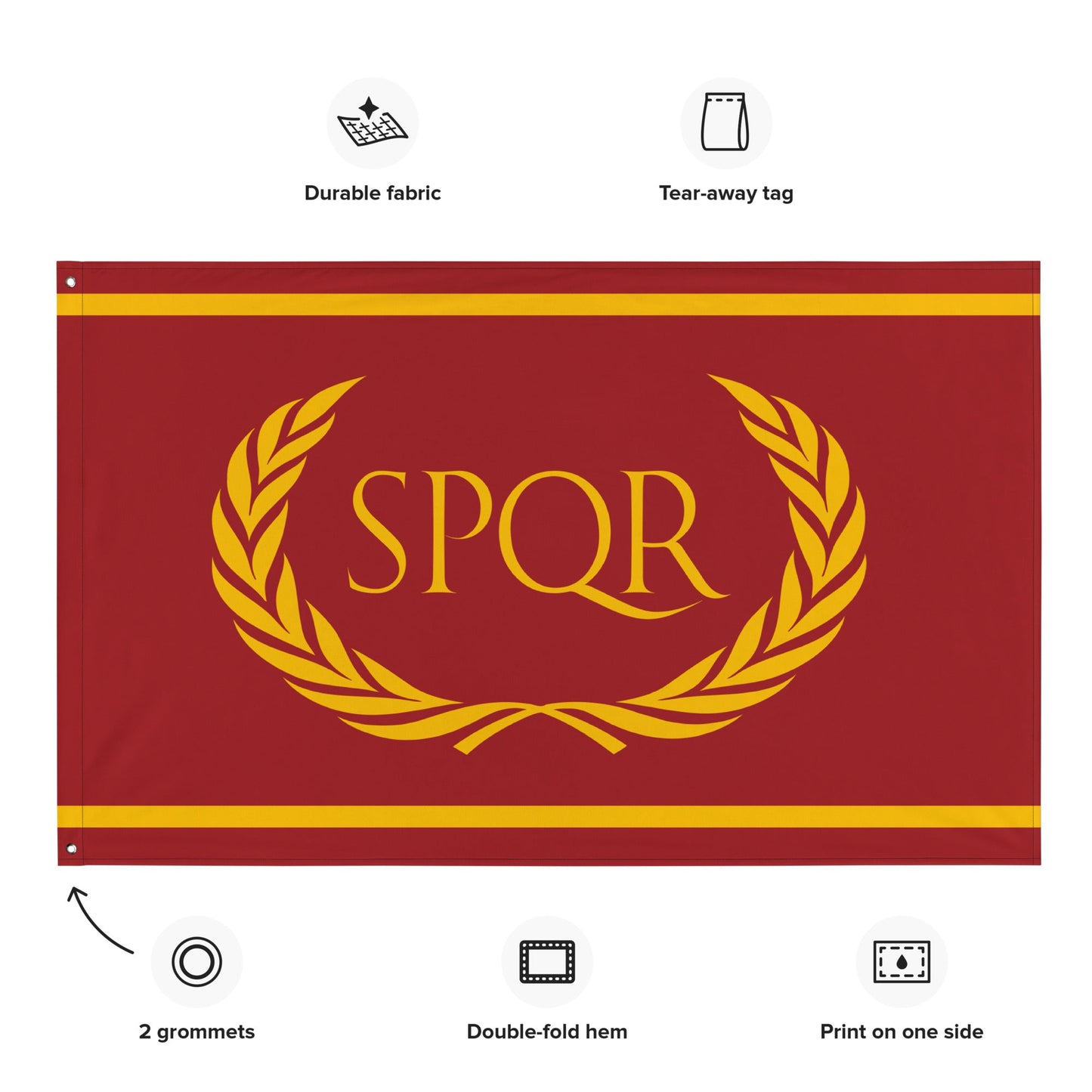 Roman Empire Flag - Emporium RomanumRed