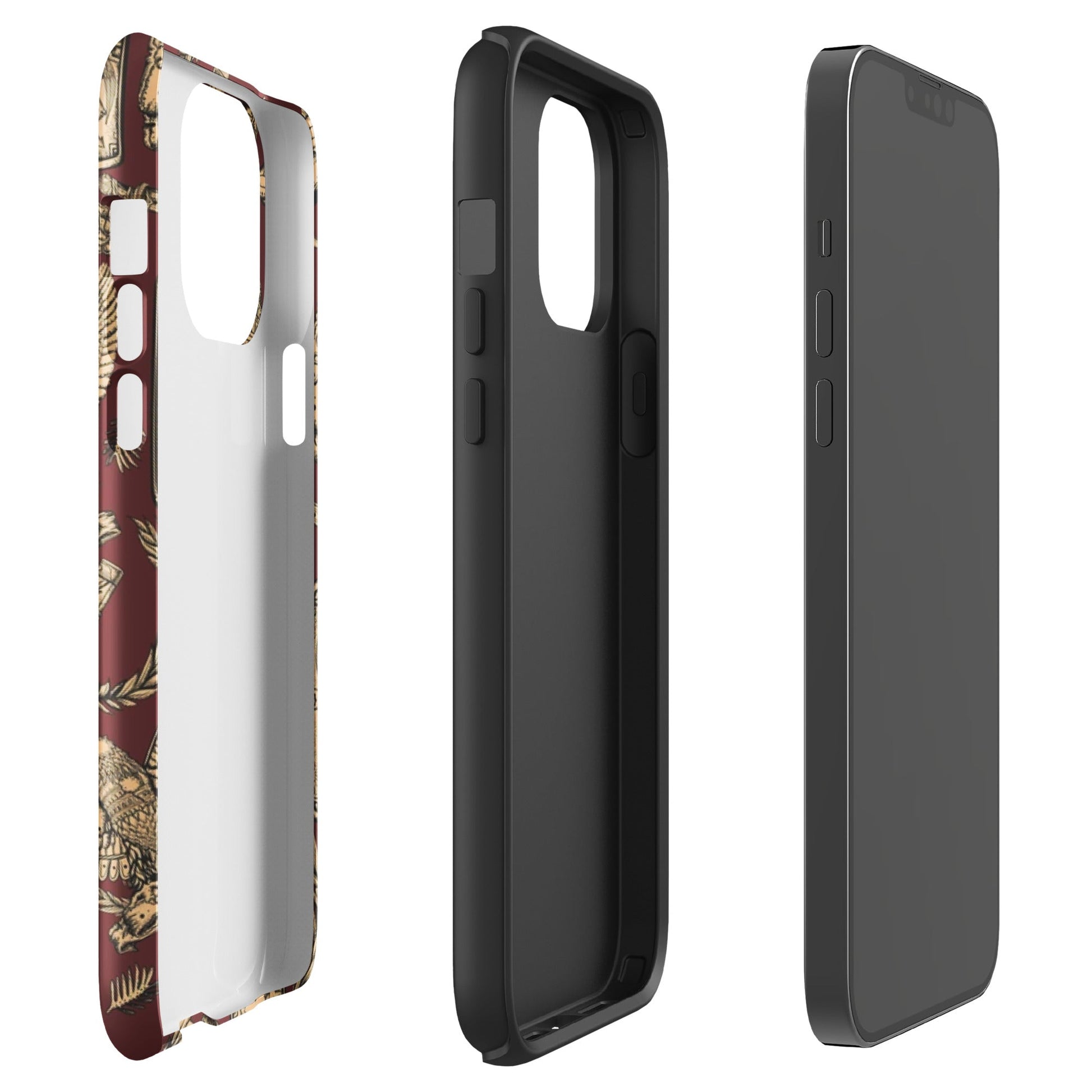 Roman Pattern Tough Case for iPhone® - Emporium RomanumGlossyiPhone 11