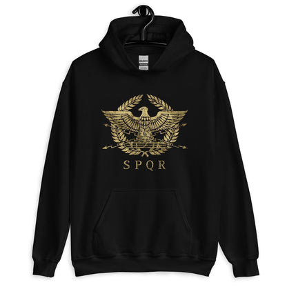 Roman SPQR Hoodie - Emporium RomanumBlackS