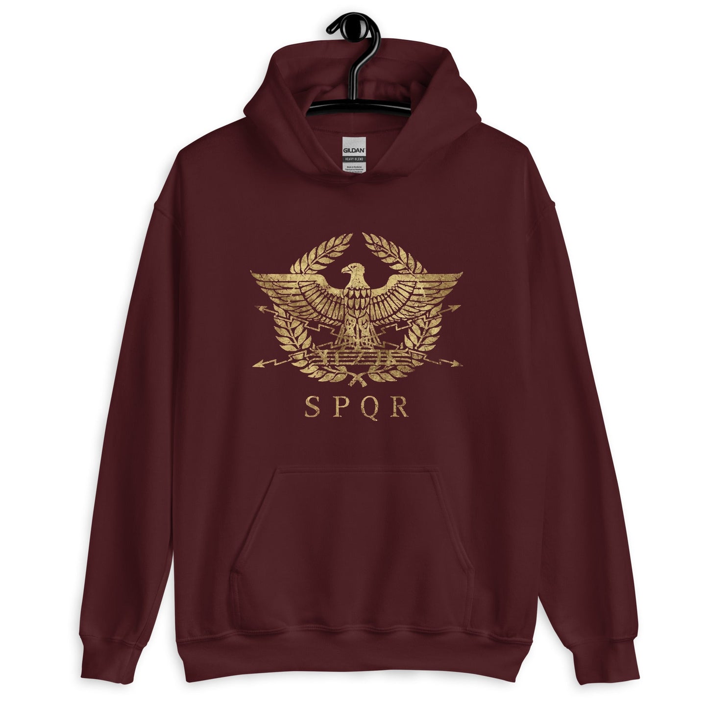 Roman SPQR Hoodie - Emporium RomanumMaroonS