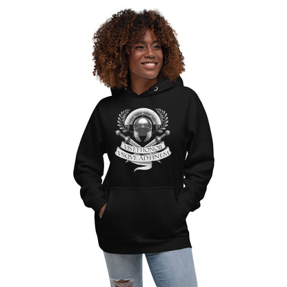 Roman Strength and Honor Hoodie - Emporium RomanumBlackS