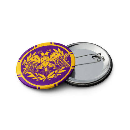 Set of Byzantine Empire Pin Buttons - Emporium Romanum1.25″ (31.25 mm)