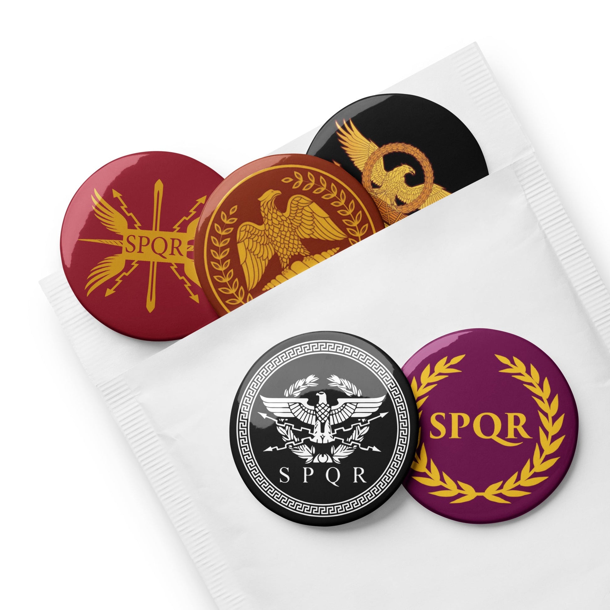 Set of Roman Empire Pin Buttons - Emporium Romanum