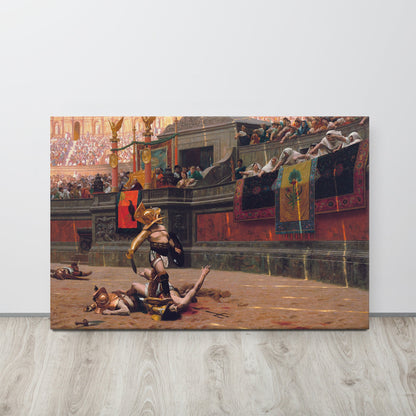 Pollice Verso Gladiator Canvas - Emporium Romanum