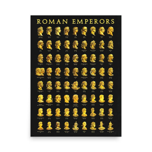 Roman Emperors Poster - Emporium Romanum